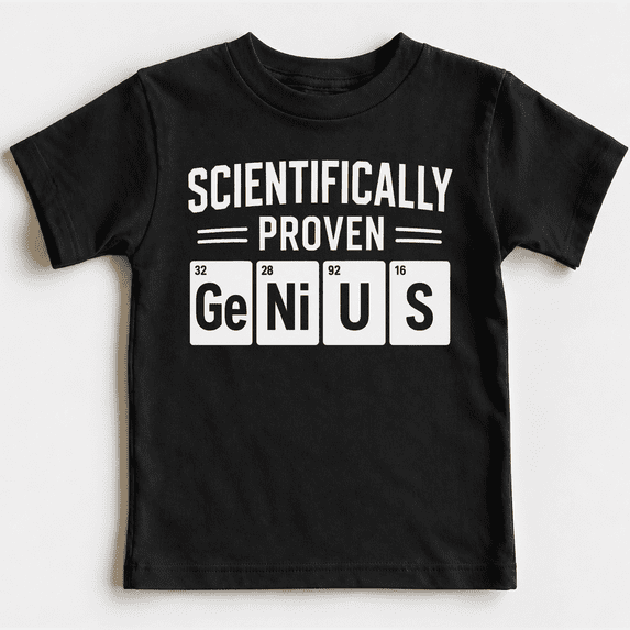 GODMERCH Boys Back To School Cotton Shirt Funny Genius Graphic Tee