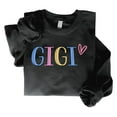 thumbnail image 1 of GODMERCH Embroidered Gigi Sweatshirt, Gifts Birthday Mothers Day for Gigi, Embroidery Crewneck Sweatshirts for Women, 1 of 6