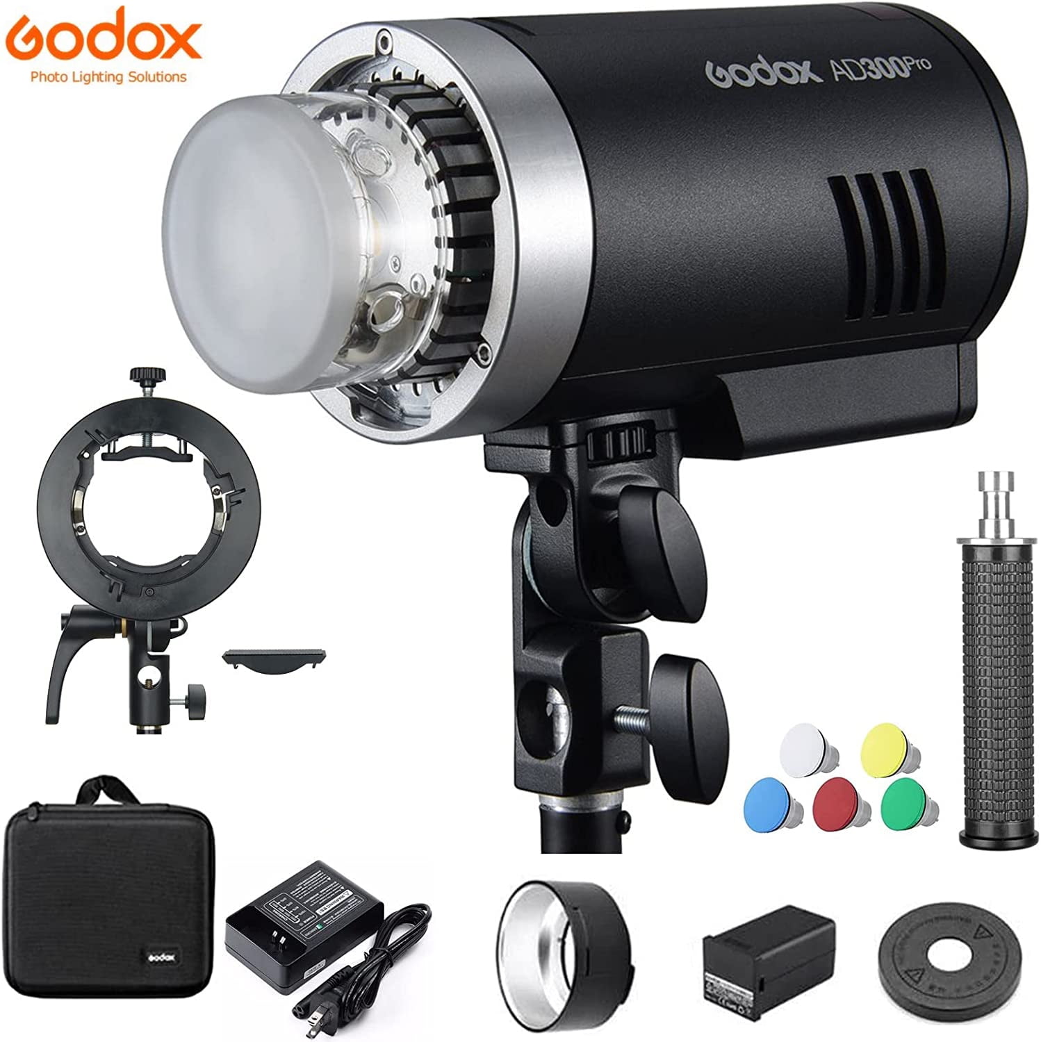 GODOX AD300 Pro 300W TTL Outdoor Flash 2.4G 1/8000s 2600mAh 0.01-1.5s ...