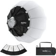 thumbnail image 1 of GODOX CS-50D with SS-50 Skirt Lantern Softbox 50cm/20inch Omni-Directional Light Modifier Bowens Mount for Godox SL60W SL150II, UL150, VL150 Light for Video Recording, Live Streaming, and Filmmaking, 1 of 8