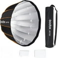 thumbnail image 1 of GODOX QR-P90 35.4 Inch/90CM Parabolic Softbox Bowens Mount, Quick Release Parabolic Softbox, with Front & Inner Diffuser SL-60W AD600BM VL150 UL150 SL150II Amaran 100X 200D 200X, 1 of 8