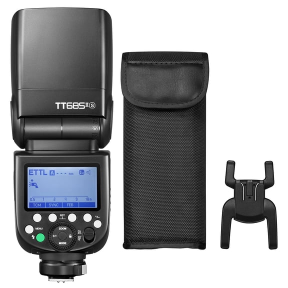 GODOX TT685II-C/N/S TTL Camera Flash 1/8000sHSS GN60 0.1-2.6s Recycle Time,Full Power Flashes 290 Times,20-200mm Flash Coverage,Suitable for canon/nikon/ sony Cameras,Quick-Release Lock,TCM Instant C