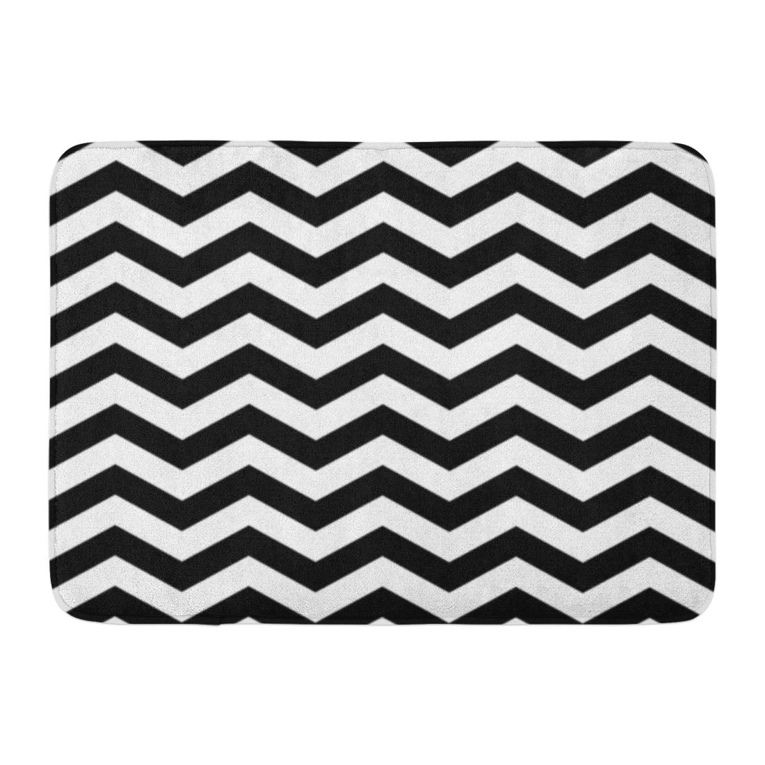 GODPOK Abstract Zag Classic Chevron Zigzag Memphis Group Style Black ...