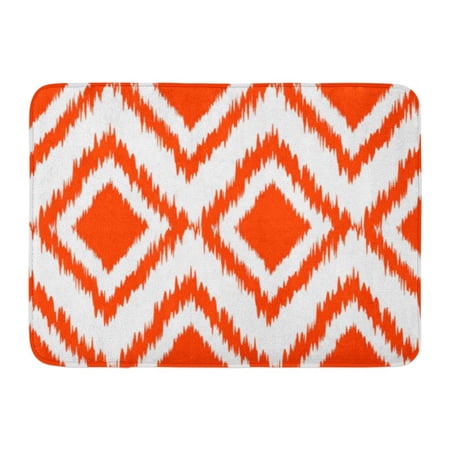 GODPOK Abstract Zag Ikat Ogee Pattern Zig Accessory Rug Doormat Bath Mat 23.6x15.7 inch