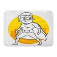 thumbnail image 1 of GODPOK Action Red Cartoon Coloring Page White Character American Rug Doormat Bath Mat 23.6x15.7 inch, 1 of 1