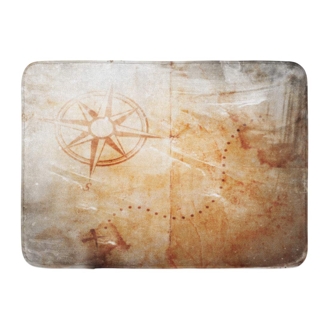 GODPOK Adventure Black Antique Old Treasure Map Brown Hunt Cartography ...