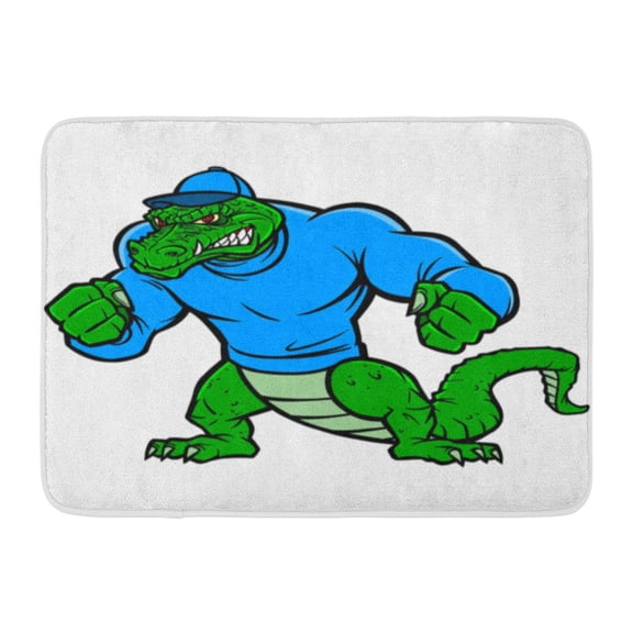GODPOK Alligator Tail Gator Mascot Extreme Aggression Animal Rug Doormat Bath Mat 23.6x15.7 inch