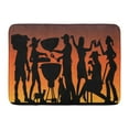 thumbnail image 1 of GODPOK American Memorial Day BBQ Party Silhouette in Front of Sunset The is Different Layer and Use Without Rug Doormat Bath Mat 23.6x15.7 inch, 1 of 1