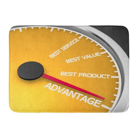 GODPOK Animation Competition Advantage Better Product Price Service Speedometer 3D Rendering Animated Auto Rug Doormat Bath Mat 23.6x15.7 inch