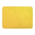 thumbnail image 1 of GODPOK Asymmetry White Abstract Pattern Yellow Oblique Diagonal Lines Edgy Asymmetric Bright Rug Doormat Bath Mat 23.6x15.7 inch, 1 of 1
