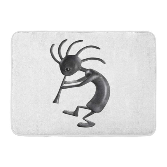 GODPOK Aztec American Kokopelli with Flute Anasazi Fertility Rug Doormat Bath Mat 23.6x15.7 inch