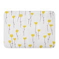 thumbnail image 1 of GODPOK Beauty Abstract with Pretty Yellow Flowers Beautiful Bloom Rug Doormat Bath Mat 23.6x15.7 inch, 1 of 1