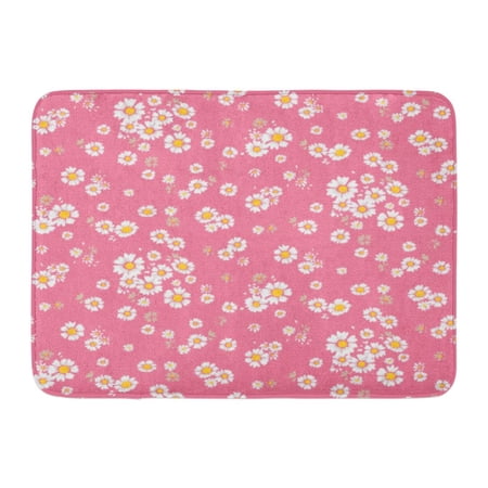 GODPOK Beauty Blue Flower Beautiful Ditsy Floral Abstract Bloom Rug Doormat Bath Mat 23.6x15.7 inch