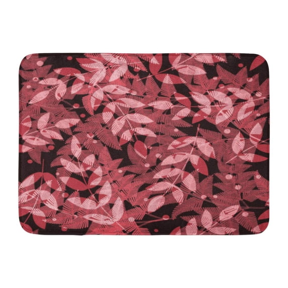 GODPOK Branch Colorful Aloha Floral Tropical Pattern with Palm Leaves Jungle Leaf Summer Botanical Beauty Brazil Rug Doormat Bath Mat 23.6x15.7 inch