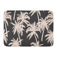 thumbnail image 1 of GODPOK Branch White Aloha Beautiful Botanical with Palm Trees Silhouettes Black Beach Brazil Rug Doormat Bath Mat 23.6x15.7 inch, 1 of 1