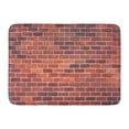 thumbnail image 1 of GODPOK Building Brown Clean Red Brick Wall Fire Sharp Rug Doormat Bath Mat 23.6x15.7 inch, 1 of 1
