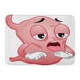 thumbnail image 1 of GODPOK Cartoon Ache Mascot Featuring Dehydrated Stomach Anthropomorphic Cartoonize Rug Doormat Bath Mat 23.6x15.7 inch, 1 of 1