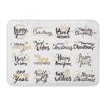 thumbnail image 1 of GODPOK Christmas New Year Handwritten Lettering Label Emblem Text with Golden Winter Holiday Symbols Festive Rug Doormat Bath Mat 23.6x15.7 inch, 1 of 1