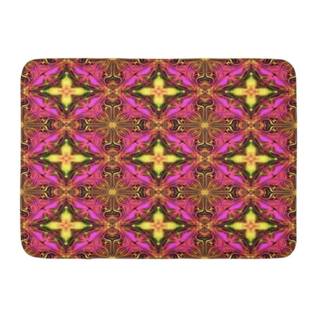 GODPOK Color Beautiful Abstract Kaleidoscope Pattern Carpet Elegant Rug Doormat Bath Mat 23.6x15.7 inch