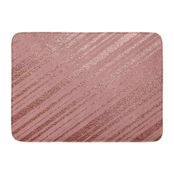 GODPOK Color Black Glitter Gold Pink Pattern Rose Quartz Vintage Abstract Bright Sketch Aged Cracks Rug Doormat Bath Mat 23.6x15.7 inch