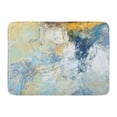 thumbnail image 1 of GODPOK Colorful Abstract Beautiful Blue and Yellow Color Dynamic Painting Modern Futuristic Fractal for Creative Rug Doormat Bath Mat 23.6x15.7 inch, 1 of 1