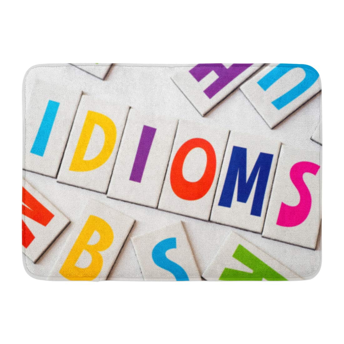 GODPOK Colors ABC Word Idioms Made of Colorful Letters on White