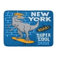 thumbnail image 1 of GODPOK Cool The Dinosaur is Riding on Skateboard of Funny Tyrannosaur with Sunglasses for Sport Tee Graphics Rug Doormat Bath Mat 23.6x15.7 inch, 1 of 1
