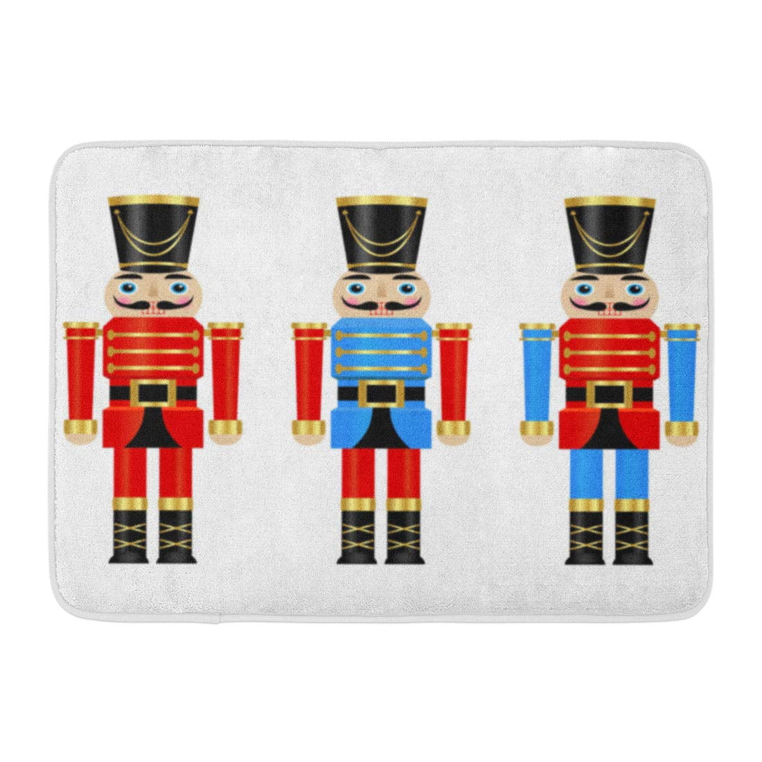 GODPOK Cute Ballet of Three Colorful Nutcrackers Christmas Greeting Rug