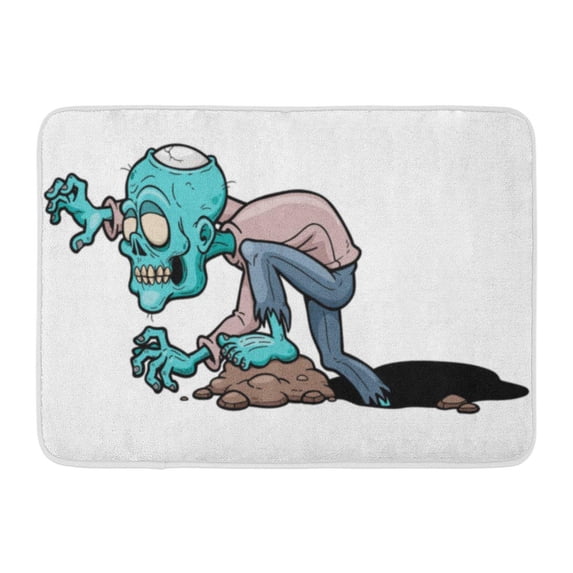 GODPOK Dead Colorful Walking of Cartoon Zombie Adult Monster Rug Doormat Bath Mat 23.6x15.7 inch