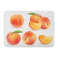thumbnail image 1 of GODPOK Delicious Orange Graphic Peach Sweet Fruit Realistic Red Cut Dessert Rug Doormat Bath Mat 23.6x15.7 inch, 1 of 1