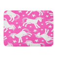 thumbnail image 1 of GODPOK Fairy Pink Animal Cute Unicorn with Stars White Character Gallop Rug Doormat Bath Mat 23.6x15.7 inch, 1 of 1