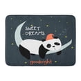 thumbnail image 1 of GODPOK Goodnight White Night Sweet Dreams Panda for Good Sleep Rug Doormat Bath Mat 23.6x15.7 inch, 1 of 1