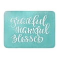 thumbnail image 1 of GODPOK Grateful Thankful Blessed Simple Lettering Calligraphy Graphic Hand Written Style Thanksgiving Day Rug Doormat Bath Mat 23.6x15.7 inch, 1 of 1
