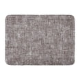 thumbnail image 1 of GODPOK Gray Dashes Beige Cardboard Rough Abstract Brown Carpet White Distressed Rug Doormat Bath Mat 23.6x15.7 inch, 1 of 1