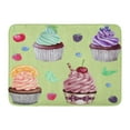 thumbnail image 1 of GODPOK Green Band Brown Appetite Hand Drawn Pattern of Cupcakes Colorful Bakeries Orange Berry Rug Doormat Bath Mat 23.6x15.7 inch, 1 of 1