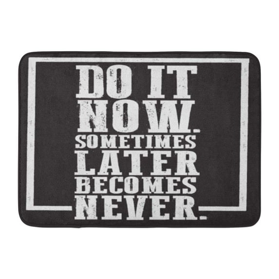 GODPOK Inspirational Quote Cool Awesome Slogans Graphics Abstract Inspire Rug Doormat Bath Mat 23.6x15.7 inch