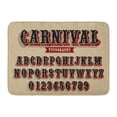 thumbnail image 1 of GODPOK Letter Circus of Vintage Carnival and Alphabet Western Number Rug Doormat Bath Mat 23.6x15.7 inch, 1 of 1