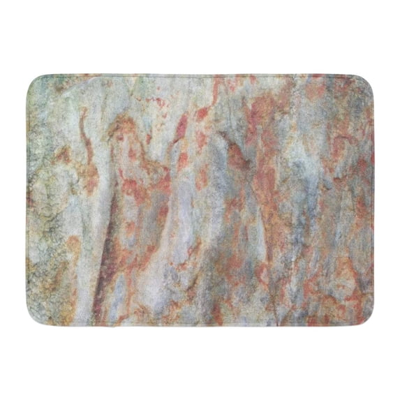 GODPOK Marble Stone Pattern is Metamorphic Rock That Forms When Limestone Subjected to The Heat and Pressure Rug Doormat Bath Mat 23.6x15.7 inch