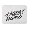 thumbnail image 1 of GODPOK Motivation Inspiration Hustle Hard Lettering Inspirational Motivational Rug Doormat Bath Mat 23.6x15.7 inch, 1 of 1