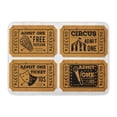 thumbnail image 1 of GODPOK Movie Yellow Circus of Vintage Ticket and Admit One Samples Popcorn Accessibility Rug Doormat Bath Mat 23.6x15.7 inch, 1 of 1