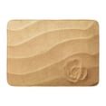 thumbnail image 1 of GODPOK Ocean Border Beach Sand Coast Coastline Holiday Idyllic Nature Seashore Rug Doormat Bath Mat 23.6x15.7 inch, 1 of 1