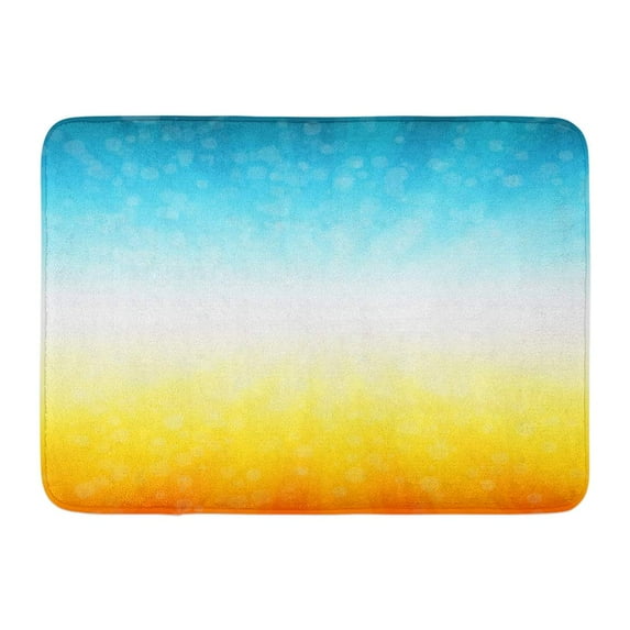 GODPOK Orange Sun Blue Ray Summer Time of Colored Abstract Yellow Bright Red Sky Rug Doormat Bath Mat 23.6x15.7 inch