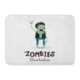 thumbnail image 1 of GODPOK Punk Rocker Zombie Character with Rock Hand Gesture in Cartoon Halloween Undead Horror Monster Personage Rug Doormat Bath Mat 23.6x15.7 inch, 1 of 1