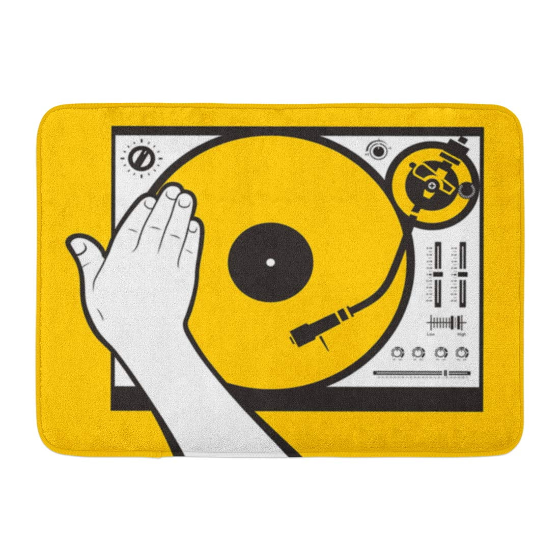 GODPOK Record Turntable Hand Scratching Vinyl Needle Scratch Rug