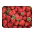 thumbnail image 1 of GODPOK Red Berry Colorful Strawberry Fresh Ripe Strawberries Shot Directly Above Green Agriculture Color Rug Doormat Bath Mat 23.6x15.7 inch, 1 of 1