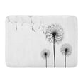 thumbnail image 1 of GODPOK Seed Green Wind Dandelion Flower on White Silhouette Flying Freedom Rug Doormat Bath Mat 23.6x15.7 inch, 1 of 1