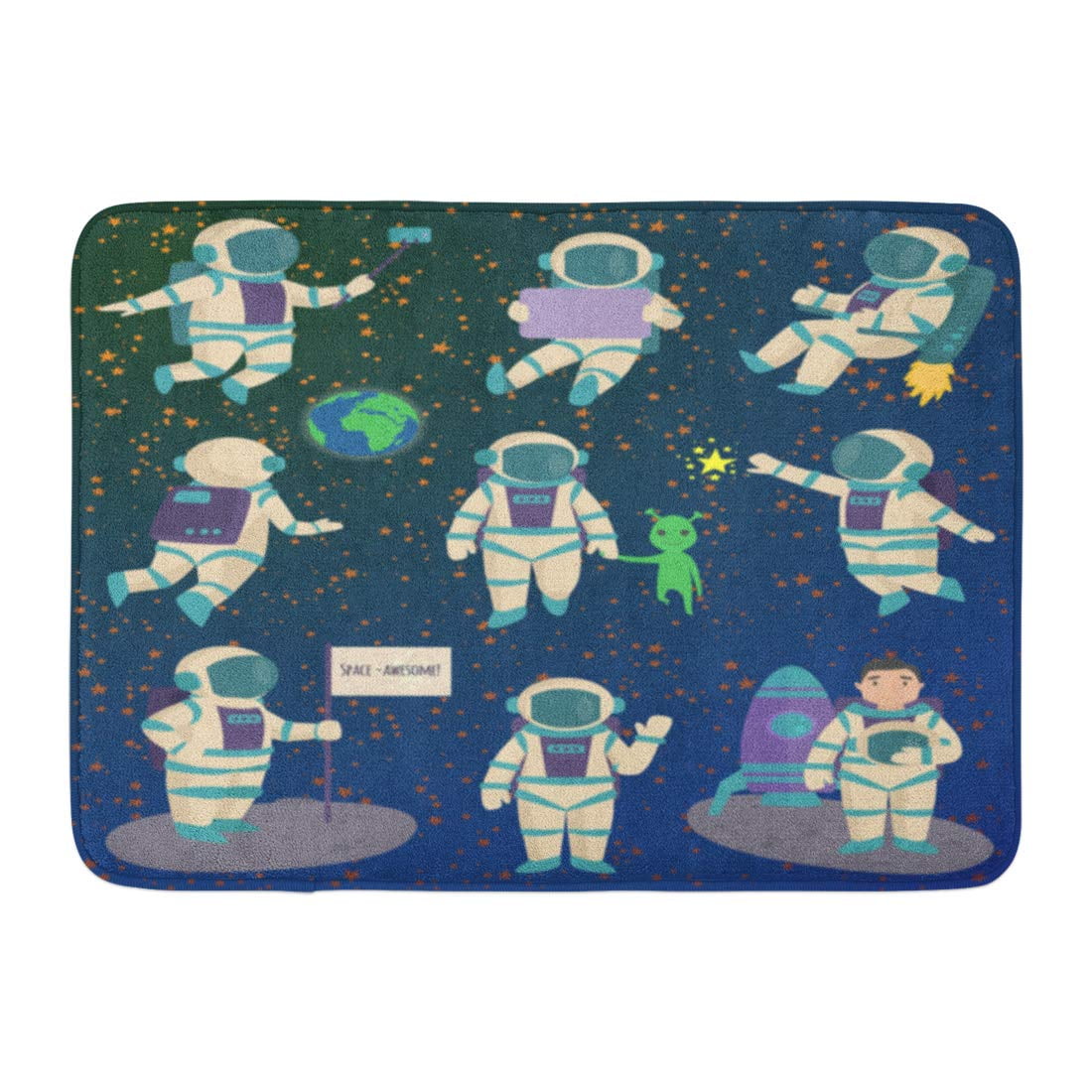 GODPOK Shuttle Spaceman Astronaut Character Pose Spacesuit Space Rug ...
