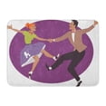 thumbnail image 1 of GODPOK Skirt Dance Young Couple Dressed in 1950S Dancing Rock and Roll Boogie No Transparencies 8 Poodle Swing Rug Doormat Bath Mat 23.6x15.7 inch, 1 of 1