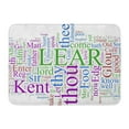 thumbnail image 1 of GODPOK William English Word Cloud Based on Shakespeare's King Lear History Writer Rug Doormat Bath Mat 23.6x15.7 inch, 1 of 1