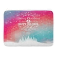 thumbnail image 1 of GODPOK Year Holiday Christmas Merry Lettering Winter Text Rug Doormat Bath Mat 23.6x15.7 inch, 1 of 1